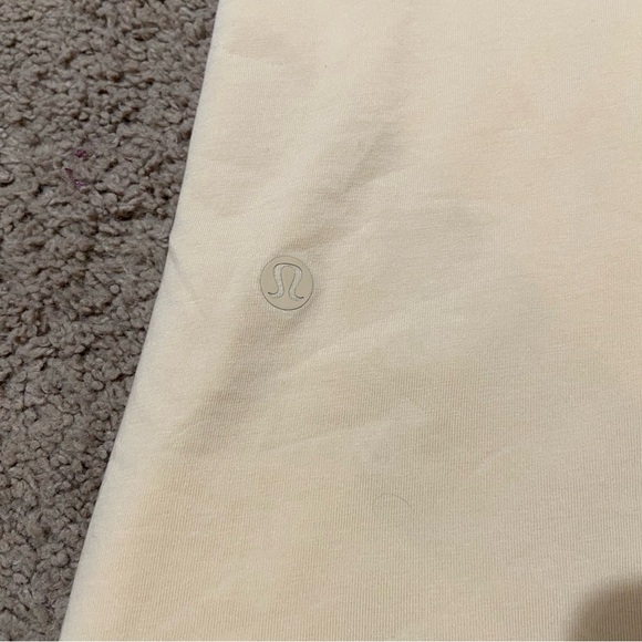 Lululemon Pima Cotton Wrap Front T-Shirt Dress Prosecco Size 10 NWT Stretch - Picture 4 of 12